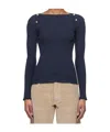 Baserange Long Sleeve T-shirt In Blue