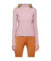 Baserange Purple Bamboo Lyocell Turtleneck In Pink