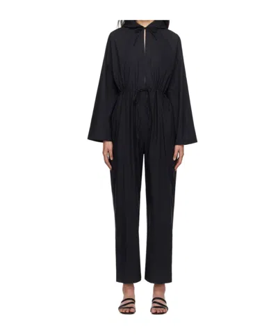 Baserange Long-sleeved Jumpsuit In Black