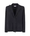 Baserange Long-sleeved Knitted Cardigan In Black