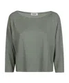 Baserange Long-sleeved Knitted T-shirt In Gray