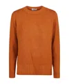 Baserange Base Wool And Cashmere Blend Sweater In Brown
