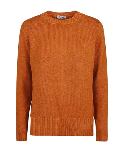 Baserange Long-sleeved Round Neck Sweater In Brown