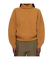 Baserange Long-sleeved Turtleneck Sweater In Brown