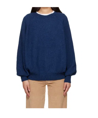 Baserange Long-sleeve Crew-neck Sweater In Blue