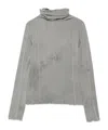 Baserange Long-sleeve High-neck Pullover In Gray