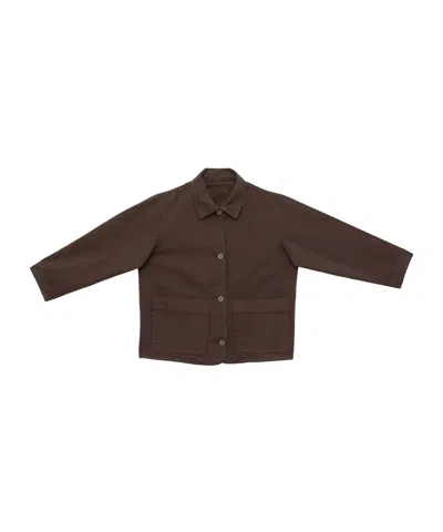 Baserange Long-sleeved Casual Jacket In Brown