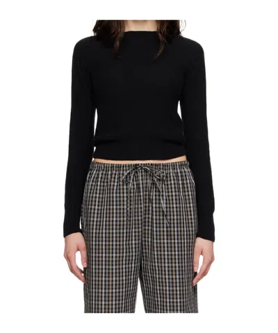 Baserange Long-sleeved Knitwear In Black