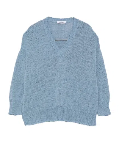 Baserange Long-sleeved Knitwear In Blue