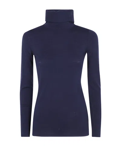 Baserange Long-sleeved Knitwear In Blue