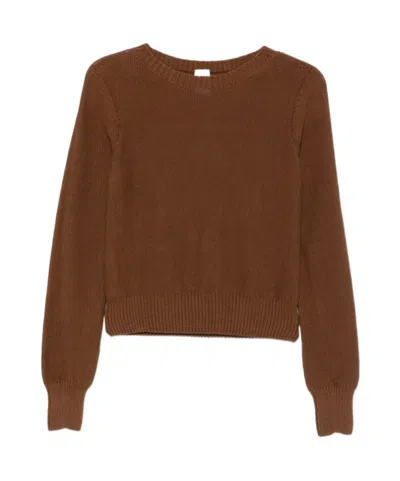 Baserange Long-sleeved Knitwear In Brown