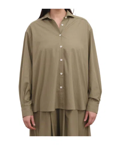 Baserange Long-sleeved Shirt In Brown
