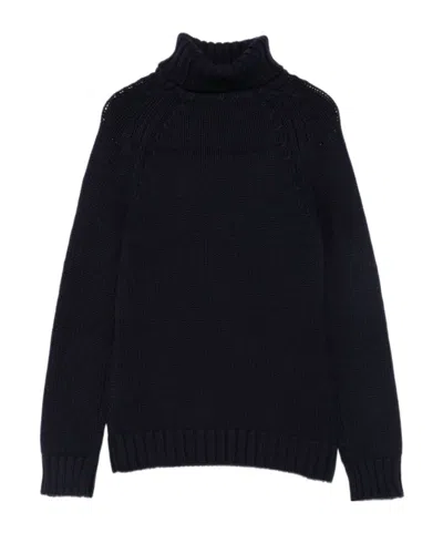 Baserange Long-sleeved Sweater In Blue
