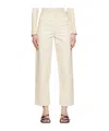 Baserange Low-rise Denim Trousers In Neutral