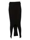 Baserange Macau Midi Skirt In Black