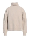 Baserange Man Turtleneck Beige Size M/l Merino Wool
