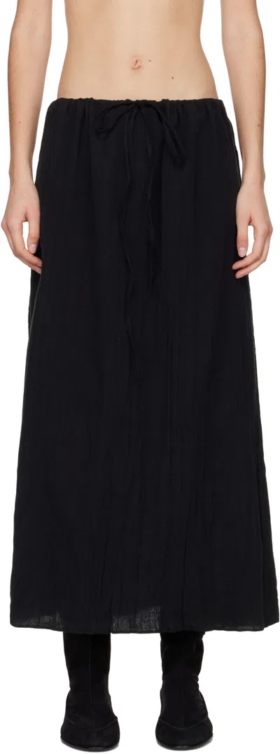 Baserange Max Maxi Skirt In Black