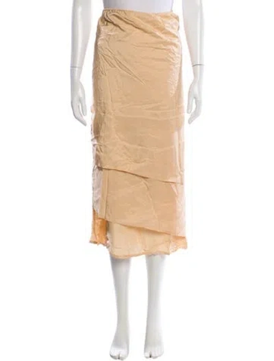 Pre-owned Baserange Midi Length Skirt In Neutral