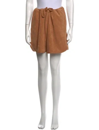 Pre-owned Baserange Mini Shorts In Brown
