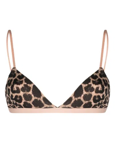 Baserange Mississipi Leopard-print Bra In Neutrals