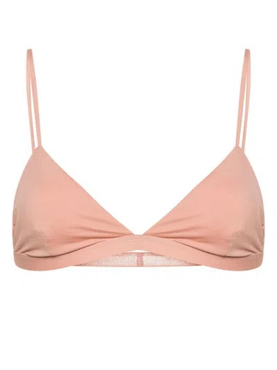 Baserange Mississippi Triangle Bra In Pink