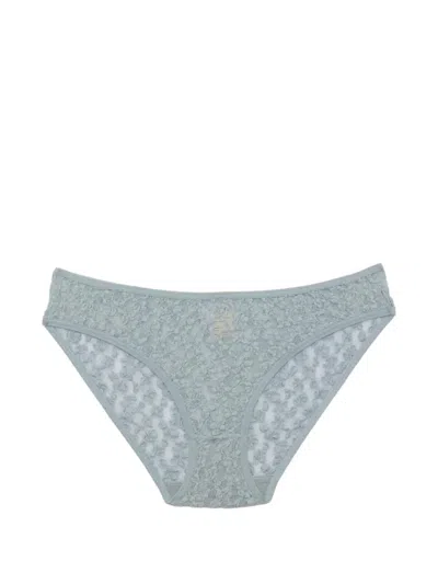 Baserange Musial Lace-textured Briefs In Blue