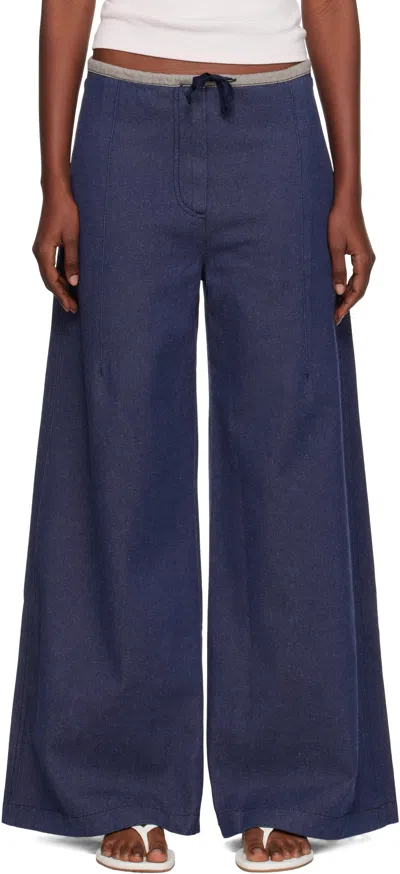BASERANGE NAVY ARTHUR LOOSE JEANS