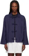Baserange Navy Limber Shirt In Multi