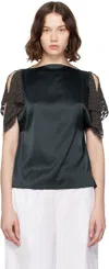 Baserange Navy Olin Blouse In Blue