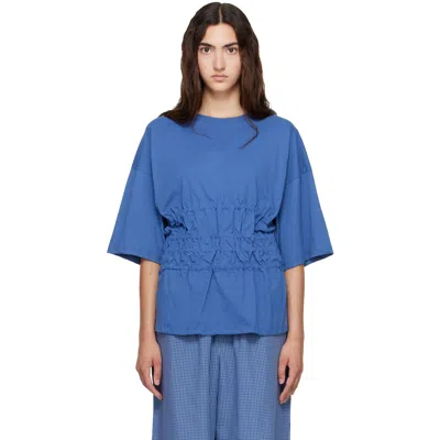 Baserange Navy Rezi T-shirt In Finch Blue