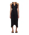 Baserange Ssense Exclusive Black Node Maxi Dress In Black
