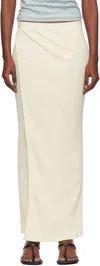 Baserange Off-white Brig Maxi Skirt In Neutral