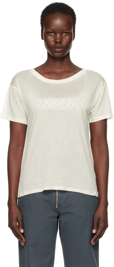 Baserange Off-white Loose T-shirt In Undyed
