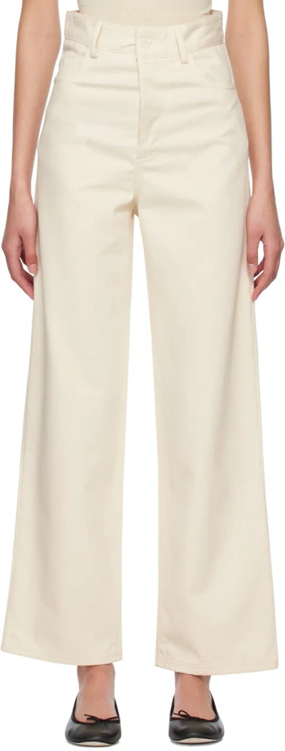 Baserange Off-white Navalo Trousers In Undyed
