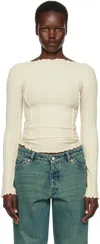 Baserange Off-white Omato Long Sleeve T-shirt In Off White