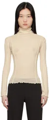 Baserange Off-white Omato Turtleneck In Undyed