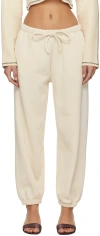 Baserange Off-white Rim Lounge Pants In Undyed