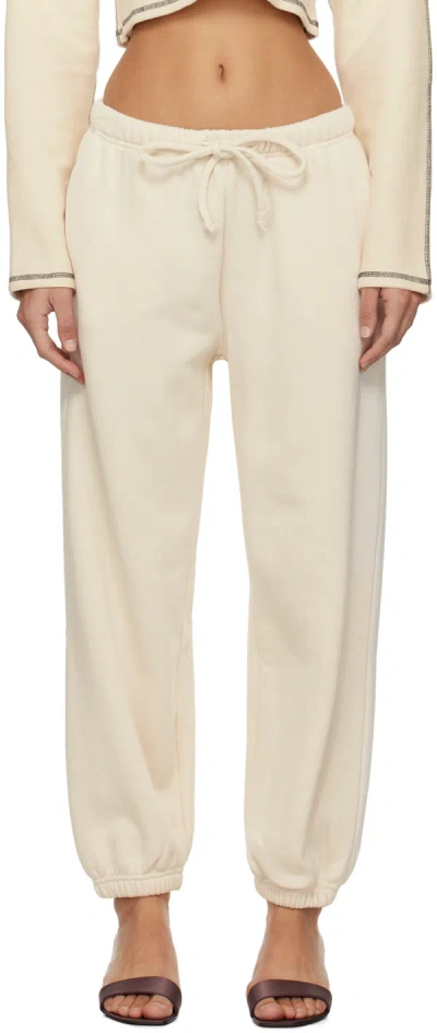 Baserange Off-white Rim Lounge Pants In Undyed