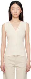 Baserange Off-white Tav Snaps Tank Top