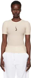 Baserange Off-white Tower T-shirt In Undyed