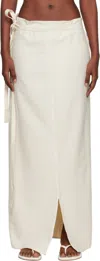 Baserange Off-white Venn Maxi Skirt In White