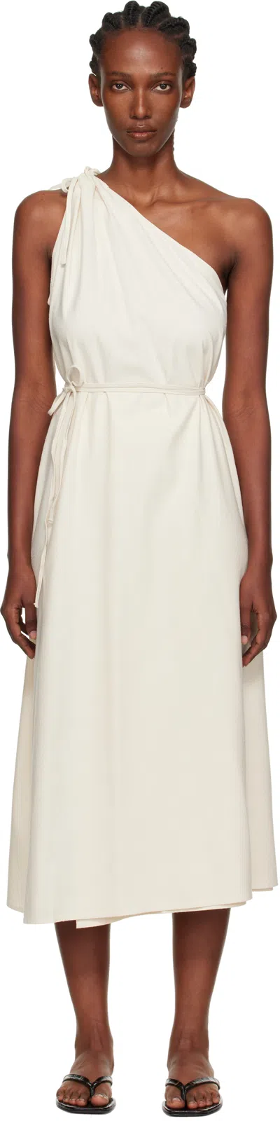 Baserange Off-white View Midi Dress