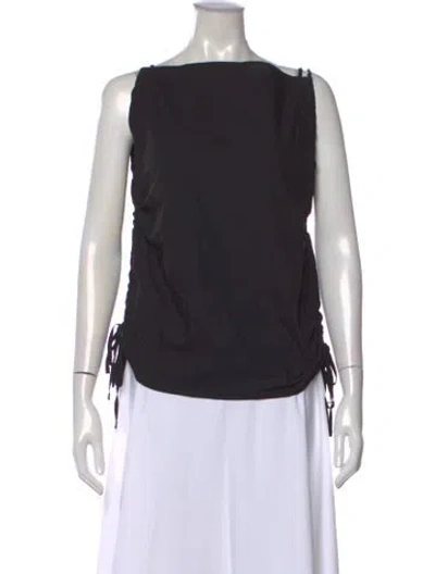Pre-owned Baserange Off-the-shoulder Sleeveless Top W/ Tags In Black