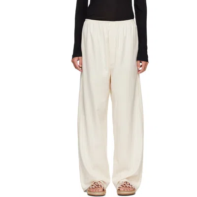 Baserange Off-white Stoa Lounge Pants In Undyed