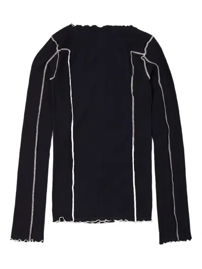 Baserange Omato Long-sleeves Top In Black