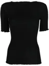 Baserange Scoop-neck T-shirt In Black