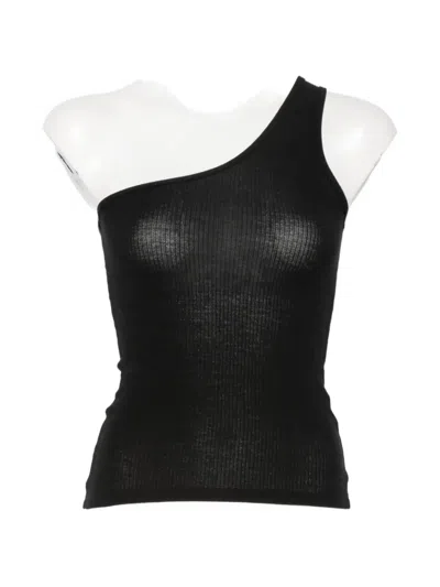 BASERANGE ONE-SHOULDER RIBBED TOP