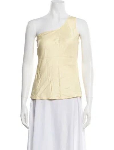 Pre-owned Baserange One-shoulder Sleeveless Top W/ Tags In Yellow