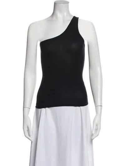 Pre-owned Baserange One-shoulder Sleeveless Top In White