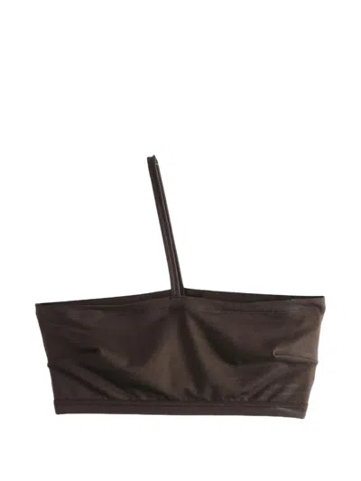 Baserange One-shoulder Top In Brown